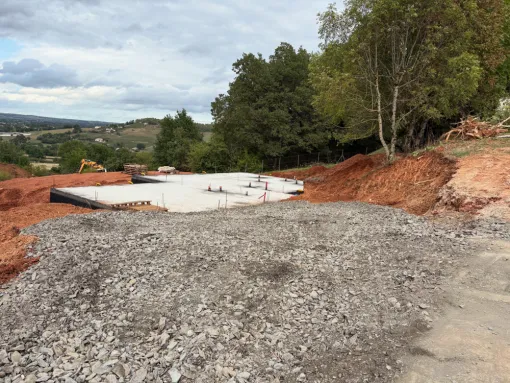 Création d’un chemin d’accès chantier à Puygouzon, Albi, Martins Terrassement